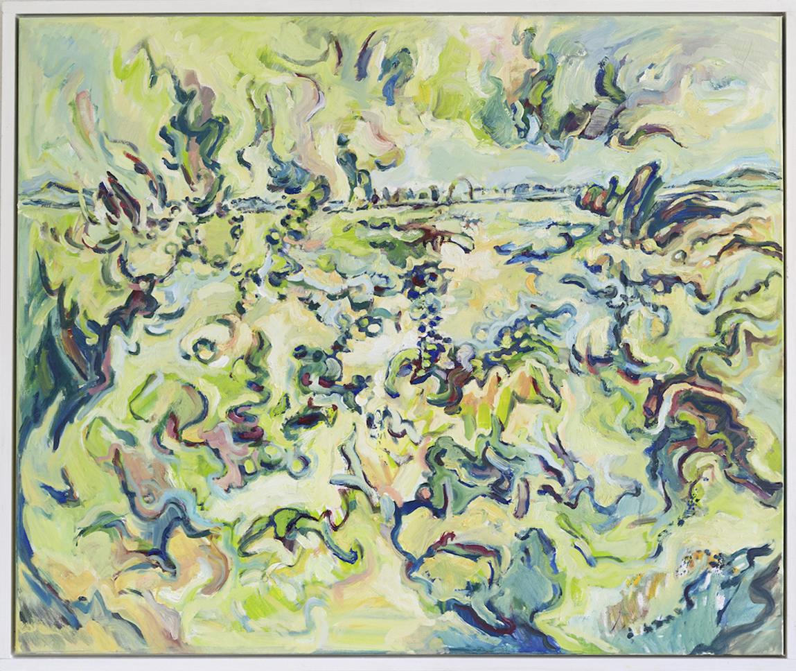Hellmut Martensen, Frühling. Öl auf Leinwand, 100 x 120 cm