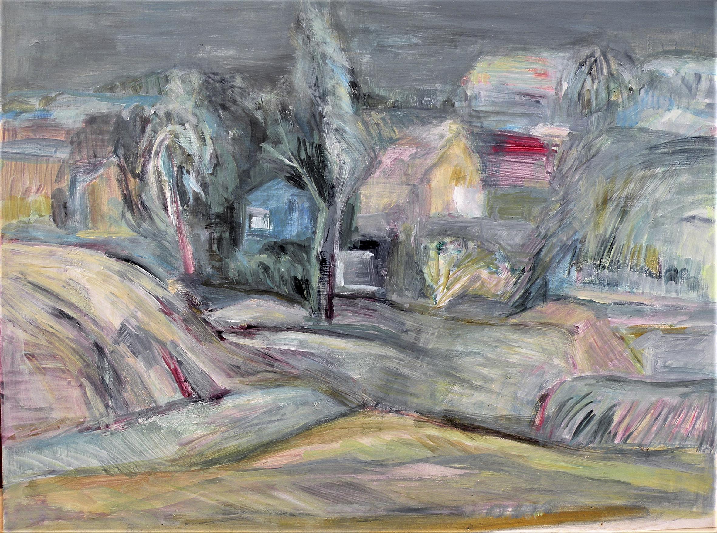 Bianka Wilckens, Ostseeort, 2018, Acryl, 44 x 57 cm