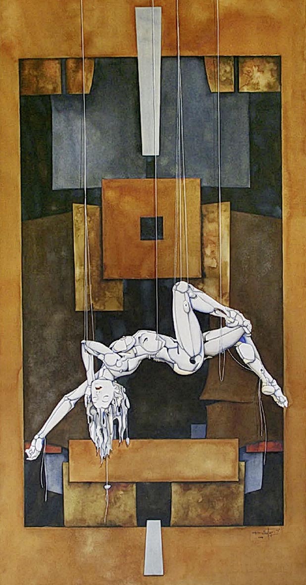 Eduardo Ballester Franzoni, Marioneta, 2011, Aquarell auf Papier (Foto: Janett Habich)